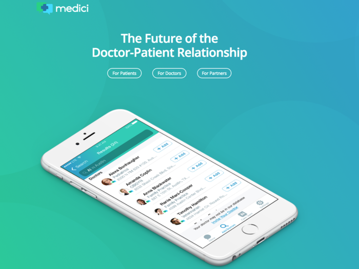 8. Medici Technologies ($22 million) is building what it calls the "WhatsApp of Healthcare."