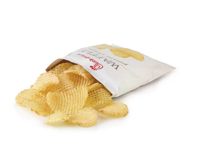 Waffle potato chips were previously only available on the catering menu. The chips are gluten free, and serve as an alternative to the waffle fries. They can also be purchased as a side dish and on the catering menu.