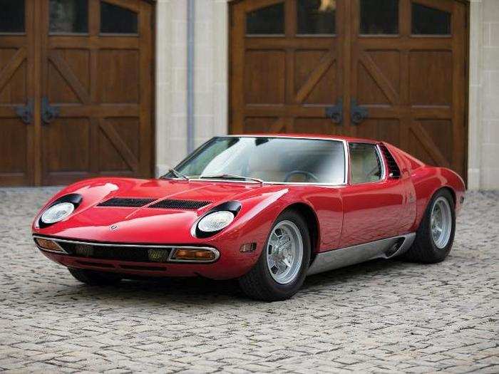 1971 Lamborghini Miura P400 SV by Bertone (Sold for $2,177,500)