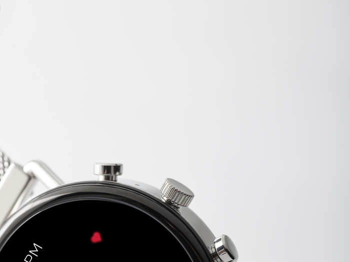 The watch has a heart rate tracker now, too — the previous version of the Skagen Falster didn