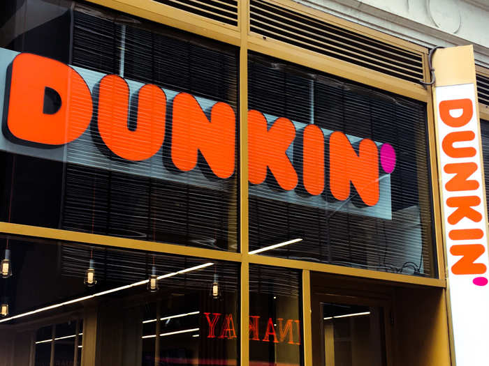 Like the other remodeled stores, the sign only said Dunkin