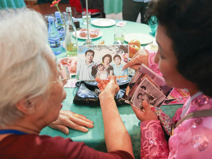 The last time families separated by the two Koreas reunited was in 2015.