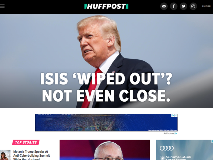 4. Huffington Post: -32