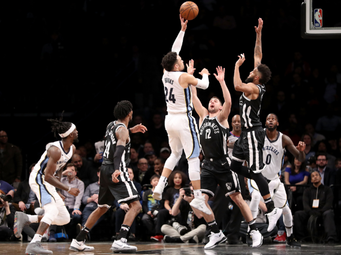 ...courtside season tickets to the Brooklyn Nets for a year, which can cost up to $130,000, according to a representative for the Nets...