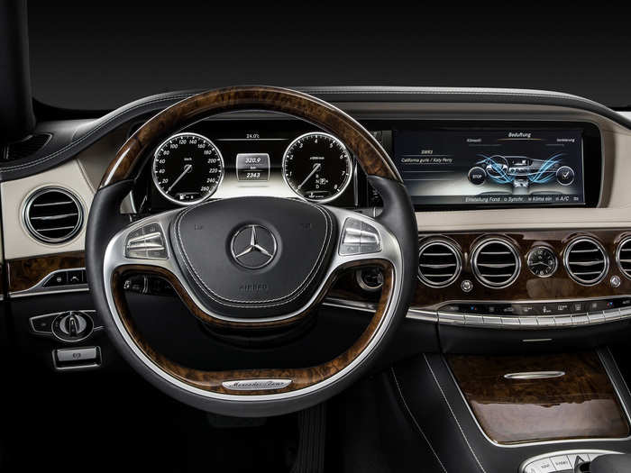 And this is the dashboard of the Mercedes-Benz S Class. Look familiar?