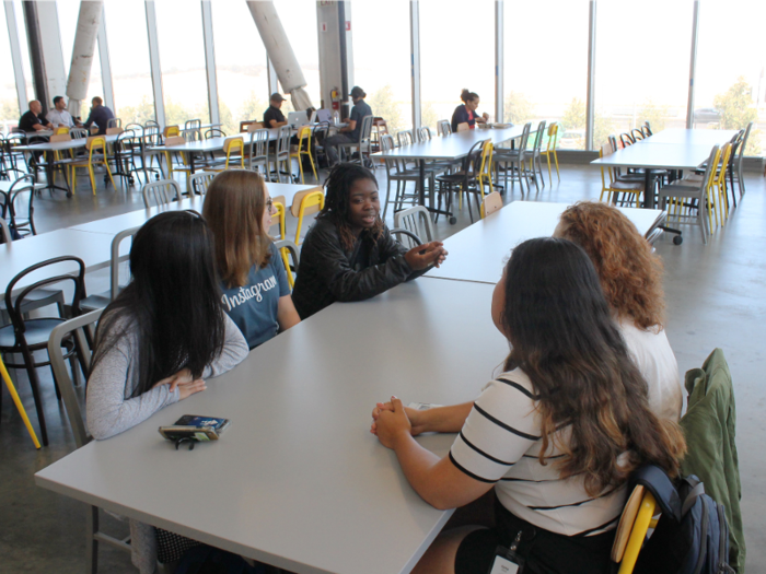 During lunch breaks Quispe also sometimes attends a "Lean In" circle organised by her fellow interns — a professional community promoting female empowerment founded by Facebook COO Sheryl Sandberg.