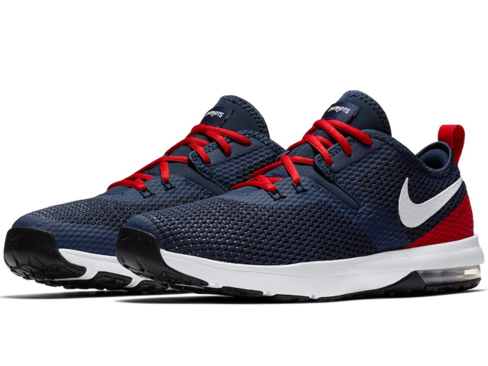 New England Patriots Nike Air Max Typha 2 Shoes – Navy:Red