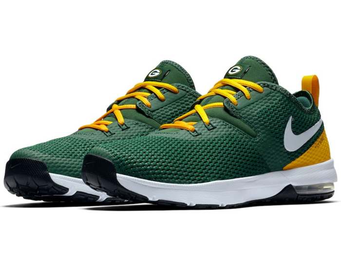 Green Bay Packers Nike Air Max Typha 2 Shoes – Green:Gold