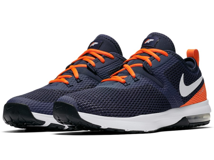 Denver Broncos Nike Air Max Typha 2 Shoes – Navy:Orange