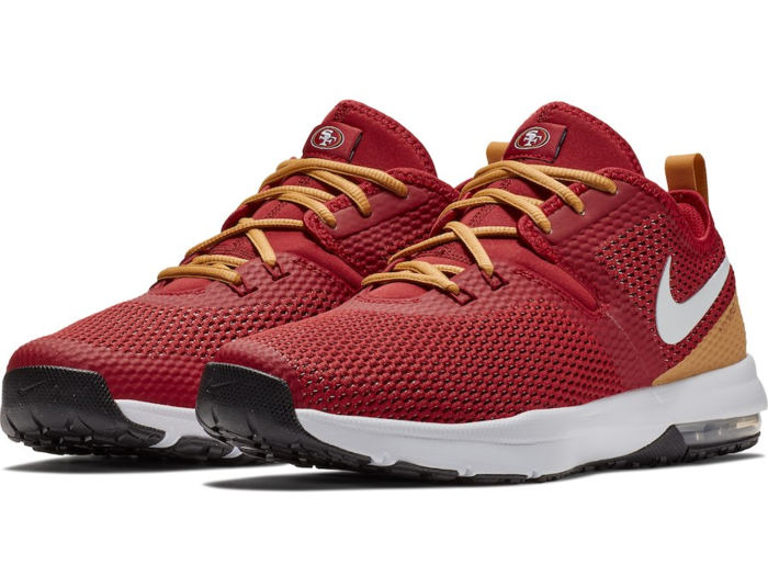 San Francisco 49ers Nike Air Max Typha 2 Shoes – Scarlet:Gold