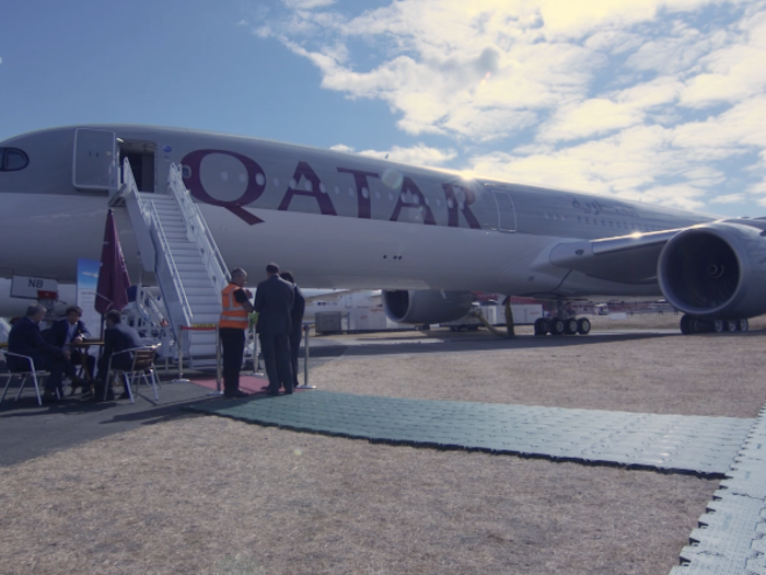 ...The other, belonging to launch customer Qatar Airways, to serve as a static display.