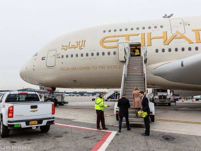 Etihad took delivery of its first A380 in December 2014 and now operates a fleet of 10 superjumbos.