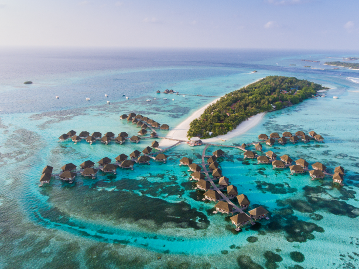 The Maldives, consisting of more than 1,100 islands to the west of India, is the world