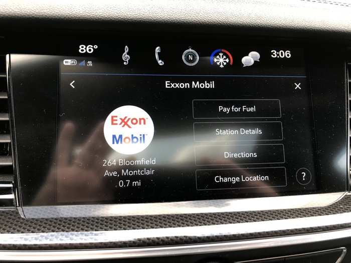 For example, ExxonMobil is a partner, meaning that you can use the infotainment system to locate gas station and buy gas without having to mess with a credit card.