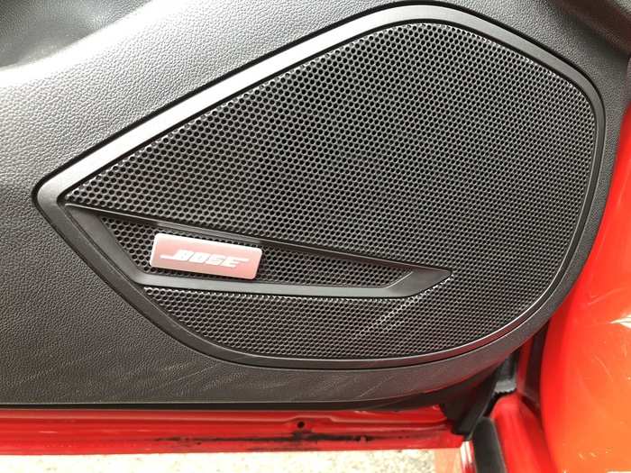 The Bose audio system is part of a $945 upgrade package. It