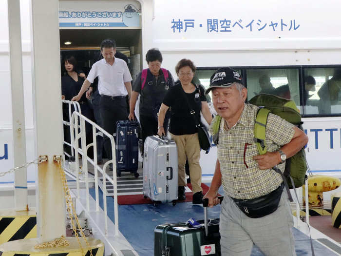 By Wednesday afternoon, most of the stranded passengers were evacuated off the island by either bus or boat.