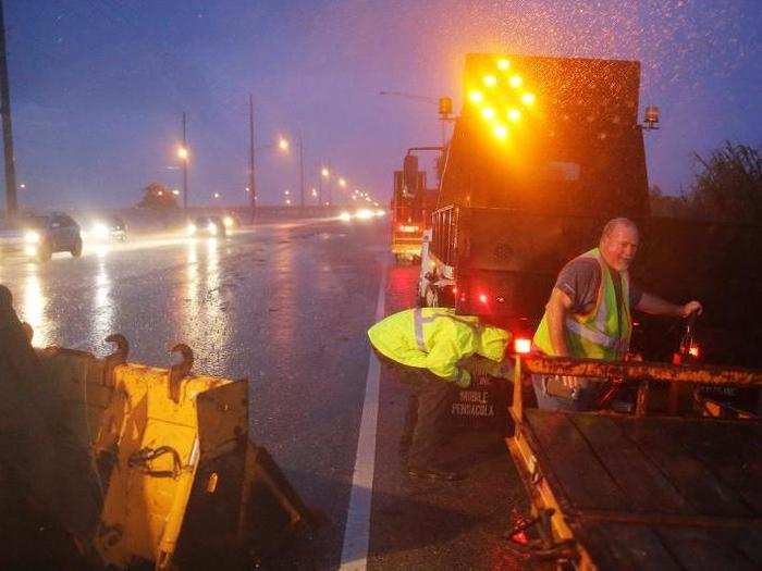 "This is a life-threatening situation," The National Weather Service warned on Tuesday. The warning extended to areas on the Florida Panhandle and the Gulf coasts of Mississippi and Alabama.