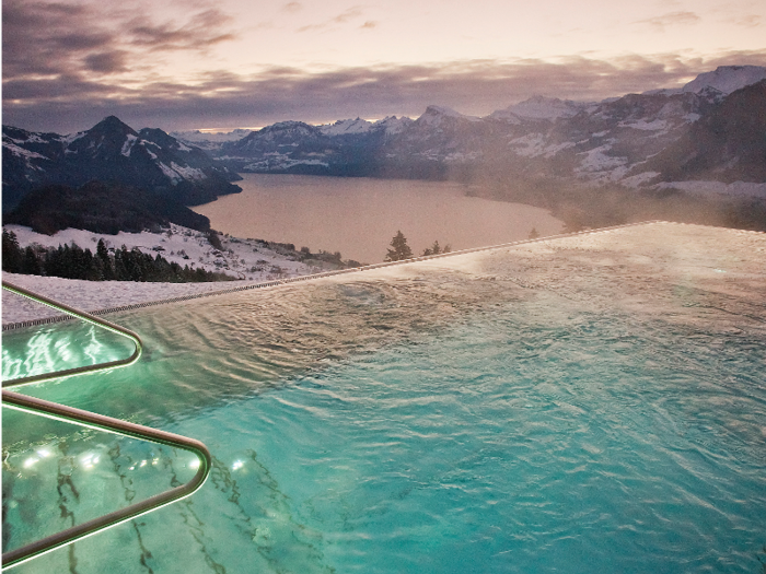 And the heated infinity pool looks just as inviting.