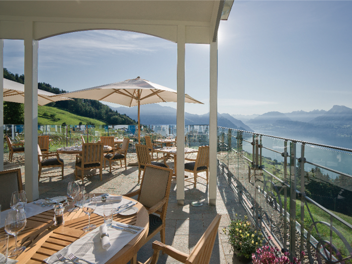 Guests can also choose to eat out on the terrace.