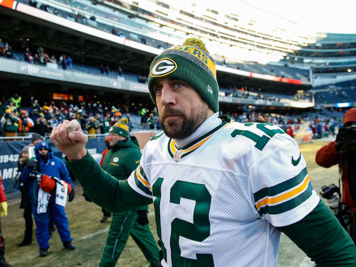 1. Aaron Rodgers, Green Bay Packers — $33.5 million