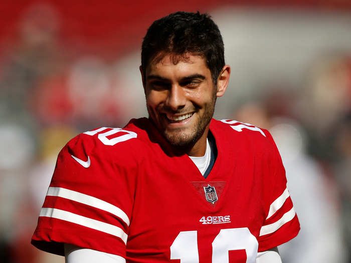 2. Jimmy Garoppolo, San Francisco 49ers — $42.6 million