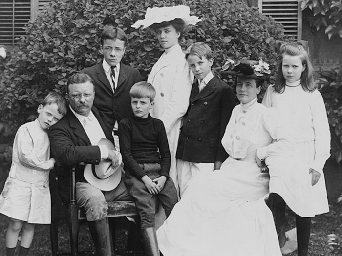 Theodore and Edith Roosevelt grew up together but fell in love later in life.