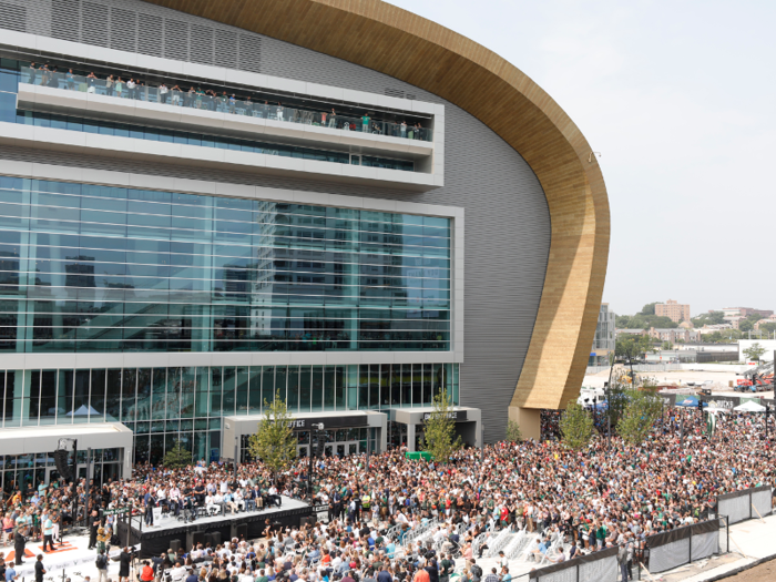 Fiserv Forum had its official opening on August.