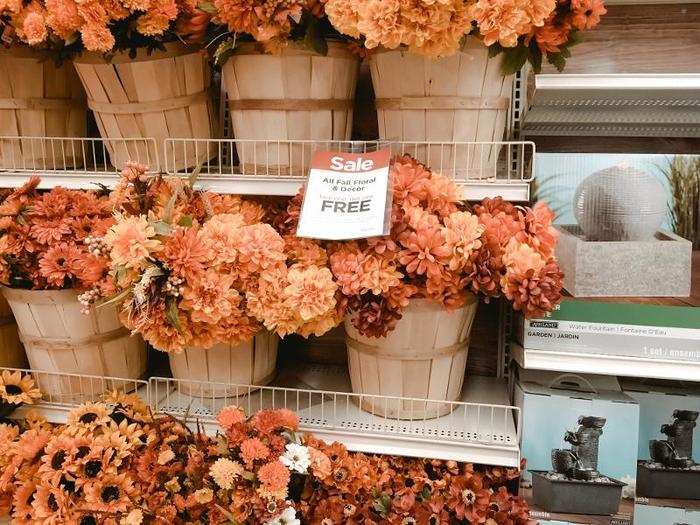 And all fall decor was buy one, get one free.