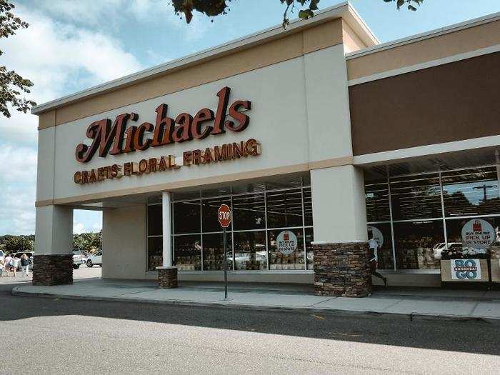 Next was Michaels, just a one-minute drive from Hobby Lobby.