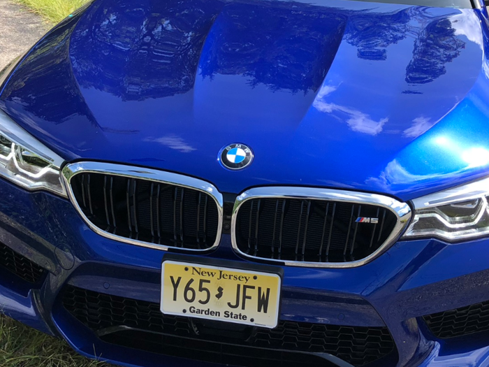 Over the decades — the 5-Series debuted in 1972 — the signature BMW kidney grille has evolved to be the integrated, chrome feature that we can now enjoy. The Bavarian-flag badge has changed little.