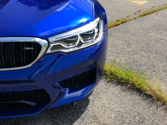 The fierce headlights are adaptive LEDs.