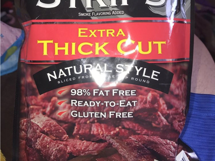 The beef jerky has been described as both 