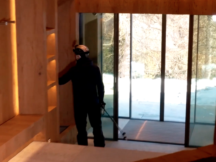 Another prized gem of the house is the private ski den.