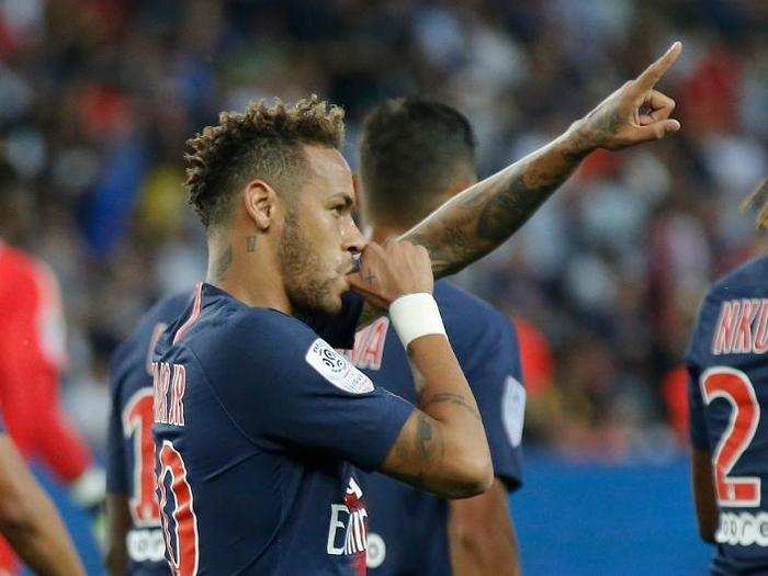 1: Neymar, Paris Saint-Germain forward (Ligue 1) — €233.6 million ($271 million)