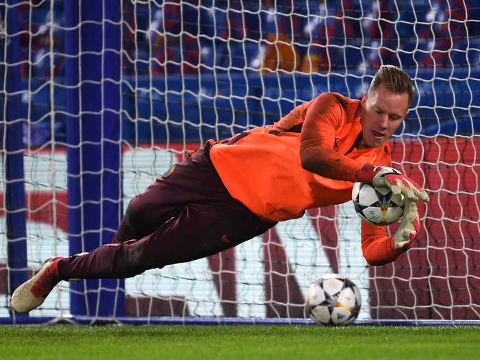 17: Marc-André ter Stegen, FC Barcelona goalkeeper (La Liga) — €92.7 million ($107.8 million)