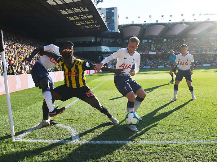 20: Christian Eriksen, Tottenham Hotspur midfielder (Premier League) — €90.1 million ($104.8 million)