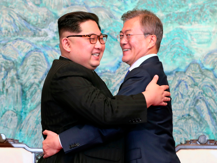 At this conference, North and South Korea also pledged to formally end the Korean War, and denuclearize the peninsula.