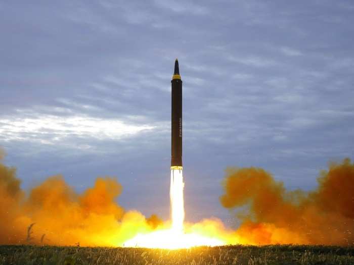 But the game forever changed on July 4, 2017 when North Korea tested the Hwasong-14, its first-ever intercontinental ballistic missile. Experts estimated it could reach the US mainland with a nuclear device, meaning US lives were in Kim