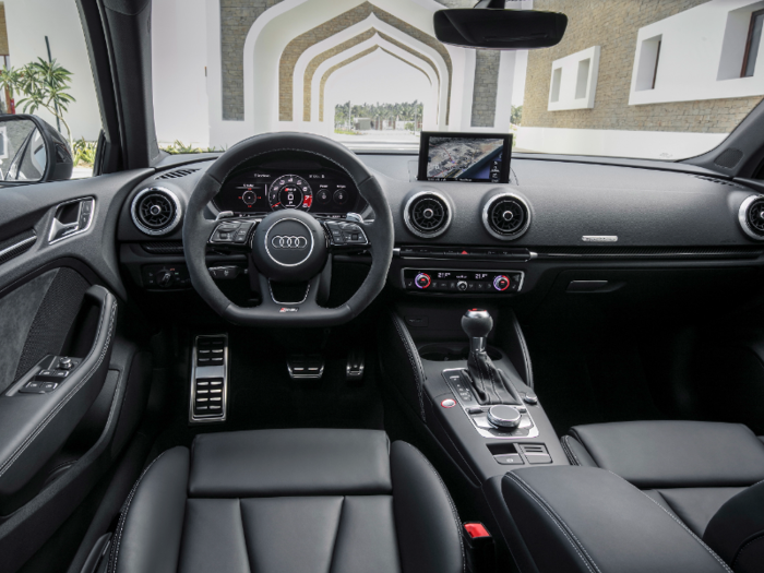 The interior is one of my favorites. Like the A3 on which it is based, the RS3