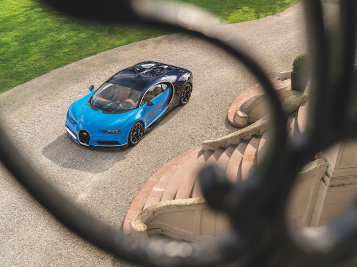 After the tour of the grounds is finished, customers take a Chiron out on the open road, alongside an experienced driver.