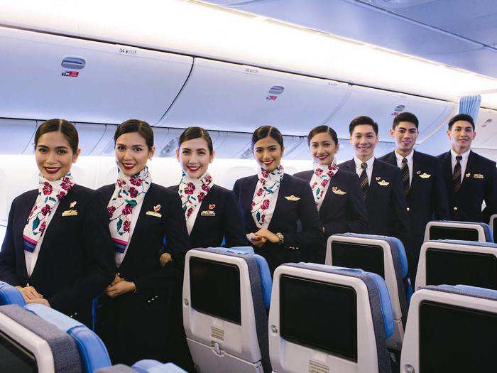 The airline employs more than 8,200 people across its routes — and service from the cabin crew gets good reviews.