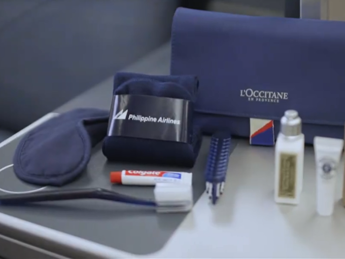 Passengers in Premium Economy and up receive amenity kits, as well. They currently include products from French brand L