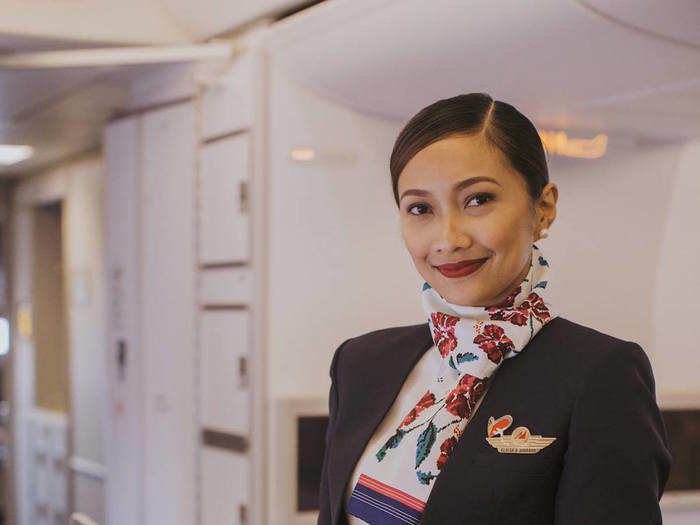 Business Class passengers can make us of a "Dine on Demand" service with Champagne on tap. You