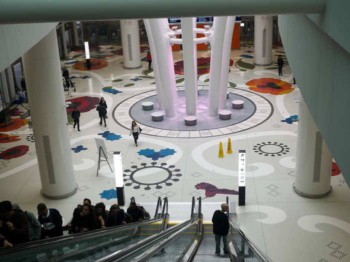 Like the Oculus, the Salesforce Transit Center is designed to accommodate a mass influx of people — 45 million each year in its case.