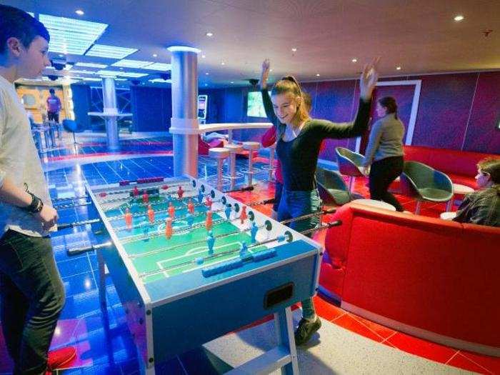 Teenagers can join in, too, and be entertained by games and hangout spots.