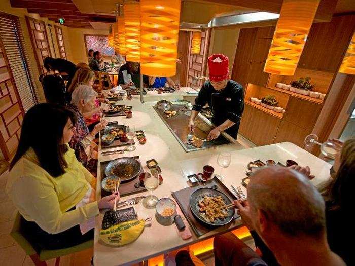 There is also Bonsai Teppanyaki, a Japanese restaurant with meats, fish, tofu, and veggies prepared in-front of guests at their table.