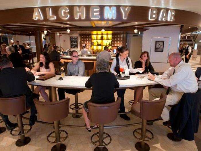 And the Alchemy Bar on Deck 5 is the perfect place to unwind for a drink after shopping.