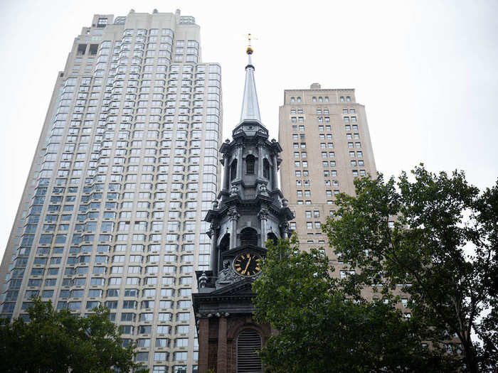 The original clock and bell in the steeple also came from England. But the original clock was replaced in 1916, and the bell was replaced in 1826. A second bell was added in 1866 to make a chime, Lipinski said.