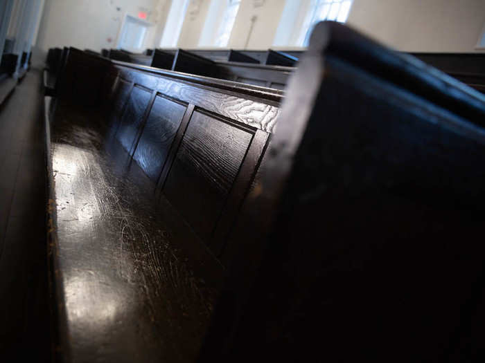 There are still pews in the gallery that probably date back to the 1840s.