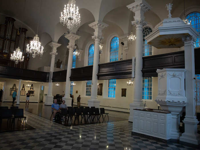 But in the 18th century, when preaching was more part of services, the pulpit sat more in the center of the nave, Lipinski said.